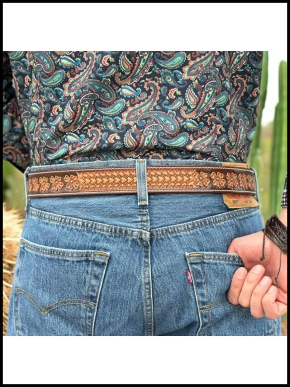 Western Full Grain Leather Belt 1.5